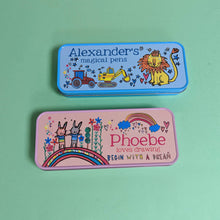 Load image into Gallery viewer, Personalised Pencil Case Tin