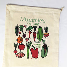 Load image into Gallery viewer, Personalised Reusable Cotton Veg Bag
