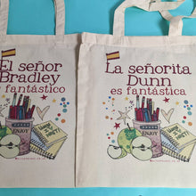 Load image into Gallery viewer, Personalised Spanish Teacher Bag