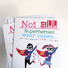 Load image into Gallery viewer, Personalised Superhero Teacher Card