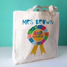 Load image into Gallery viewer, Personalised Teachers Special Award Rosette Bag