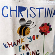 Load image into Gallery viewer, Personalised Thank You For Helping Me Grow Teacher Bag