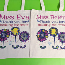 Load image into Gallery viewer, Personalised Thank You For Helping Me Grow Teacher Bag