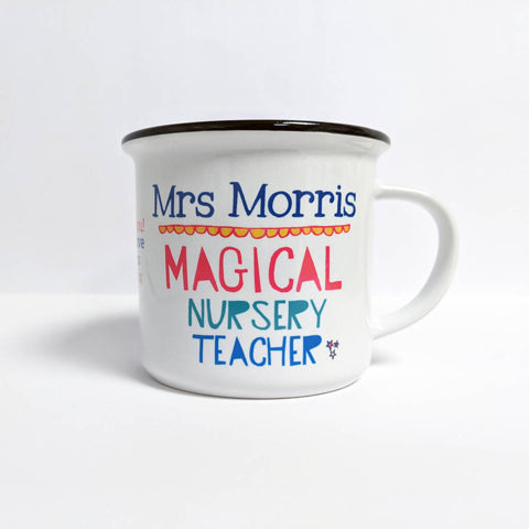 Personalised Thank You Nursery Mug