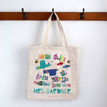Load image into Gallery viewer, Personalised Time Flies With A Fun Teacher Bag