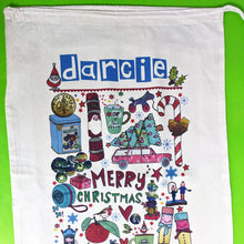 Load image into Gallery viewer, Personalised Traditional Christmas Sack