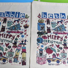 Load image into Gallery viewer, Personalised Traditional Christmas Sack