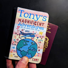 Load image into Gallery viewer, Personalised Travelling The World Passport Holder