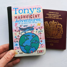 Load image into Gallery viewer, Personalised Travelling The World Passport Holder