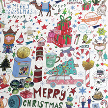 Load image into Gallery viewer, Recycled gift wrap - Traditional Christmas
