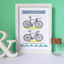 Load image into Gallery viewer, Personalised Cycling Family Print