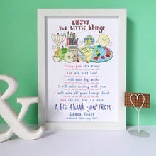 Load image into Gallery viewer, Personalised Thank You Teacher Print