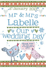 Load image into Gallery viewer, Personalised wedding gift sack