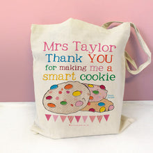 Load image into Gallery viewer, Personalised Smart Cookie Teacher Bag