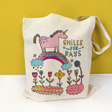 Load image into Gallery viewer, Personalised Love Unicorns Bag