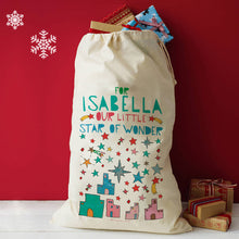 Load image into Gallery viewer, Personalised Star Of Wonder Christmas Sack
