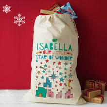 Load image into Gallery viewer, Personalised Star Of Wonder Christmas Sack