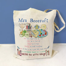Load image into Gallery viewer, Personalised Thank You To My Teacher Bag