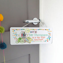 Load image into Gallery viewer, Personalised Teacher Sign