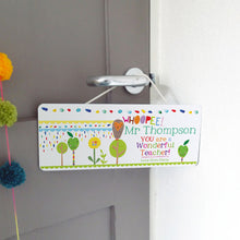 Load image into Gallery viewer, Personalised Teacher Sign
