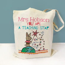 Load image into Gallery viewer, Personalised Star Teacher Bag
