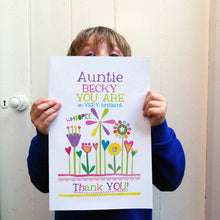 Load image into Gallery viewer, Personalised Big Thank You Card