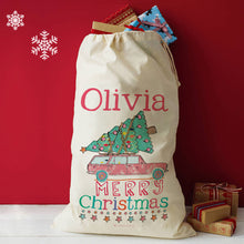 Load image into Gallery viewer, Personalised Vintage Christmas Sack