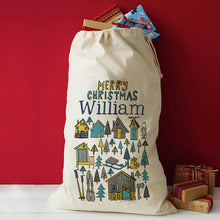 Load image into Gallery viewer, Personalised Scandi Winter Woodland Christmas Sack