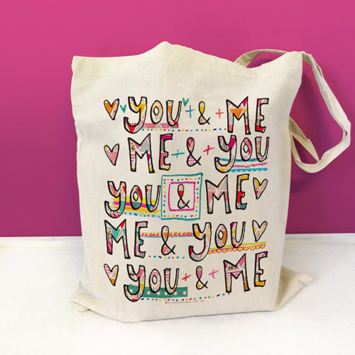 You And Me Personalised Bag