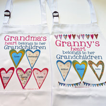Load image into Gallery viewer, Personalised Hearts Apron
