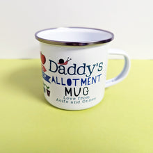 Load image into Gallery viewer, Personalised Enamel Allotment Mug
