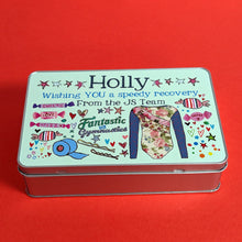 Load image into Gallery viewer, Personalised Get Well Soon Sweet Tin
