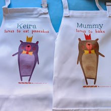 Load image into Gallery viewer, Personalised Bear Family Aprons
