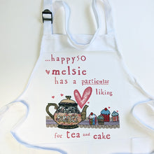 Load image into Gallery viewer, Personalised &#39;Tea and cake&#39; Apron
