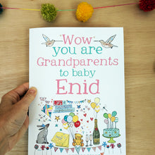 Load image into Gallery viewer, Big Personalised New Grandparents Card
