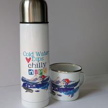 Load image into Gallery viewer, Personalised Swim Wild Flask And Mug Set
