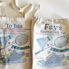 Load image into Gallery viewer, Personalised Badminton Kit Bag
