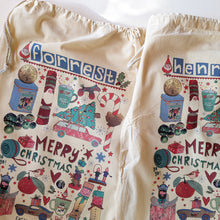 Load image into Gallery viewer, Personalised Traditional Christmas Sack
