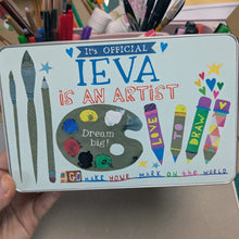 Load image into Gallery viewer, Personalised Art Tin
