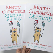 Load image into Gallery viewer, Personalised Big Christmas Card For Teachers
