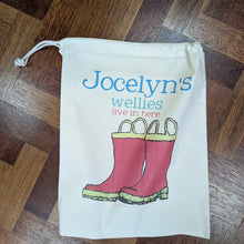 Load image into Gallery viewer, Personalised Welly Boot Bag
