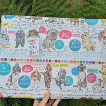 Load image into Gallery viewer, Recycled gift wrap - Birthday dogs
