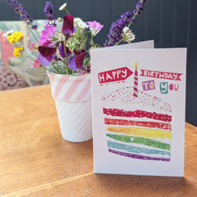 Load image into Gallery viewer, Happy Birthday To You - cake card
