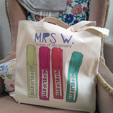 Load image into Gallery viewer, Personalised Stationery Queen Bag
