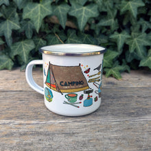 Load image into Gallery viewer, Personalised Enamel Camping Mug
