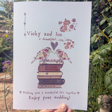 Load image into Gallery viewer, Personalised Big Wedding Card
