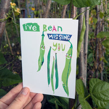 Load image into Gallery viewer, I've Been Missing You Bean Greeting Card – Free Personalisation
