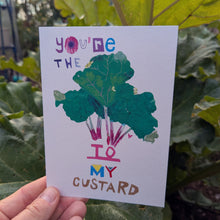 Load image into Gallery viewer, You're The Rhubarb To My Custard Greeting Card – Free Personalisation
