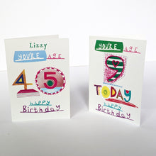 Load image into Gallery viewer, Age 9 Happy Birthday Greeting Card – Free Personalisation
