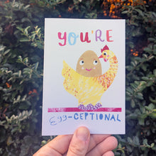 Load image into Gallery viewer, You're Egg-ceptional Greeting Card – Free Personalisation
